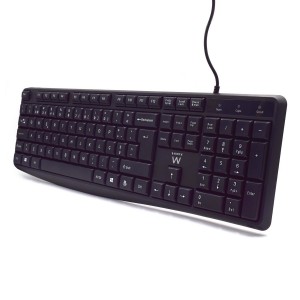 TECLADO USB EWENT QUERTY PORTUGUES ESCRITURA SILENCIOSA 2