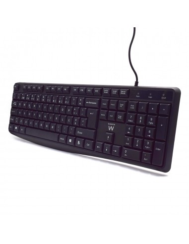 TECLADO USB EWENT QUERTY PORTUGUES ESCRITURA SILENCIOSA