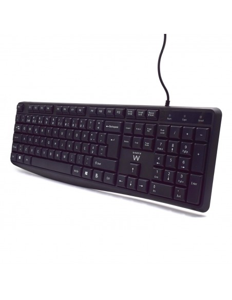TECLADO USB EWENT QUERTY PORTUGUES ESCRITURA SILENCIOSA