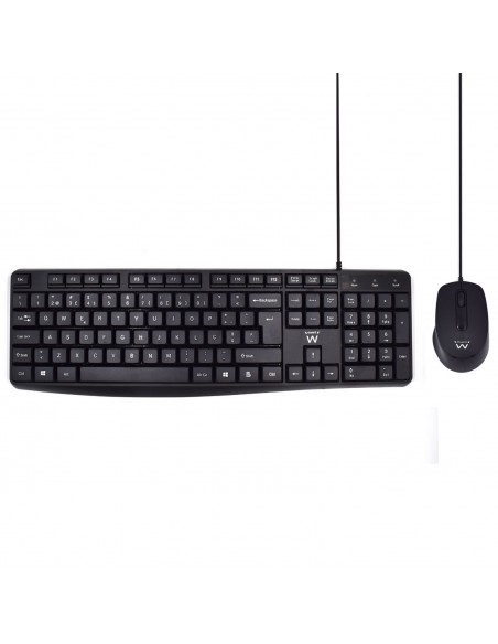 COMBO TECLADO RATON EWENT PORTUGUES ESCRITURA SILENCIOSA