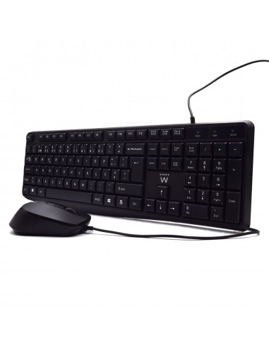 COMBO TECLADO RATON EWENT PORTUGUES ESCRITURA SILENCIOSA