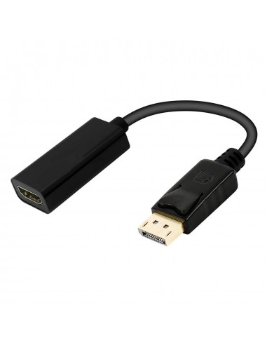 CABLE CONVERTIDOR EWENT DISPLAYPORT MACHO A HDMI TIPO A HEMBRA 0,15m