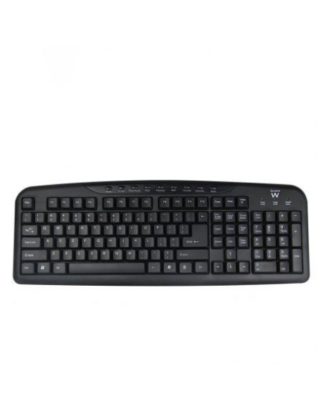 TECLADO USB EWENT MULIMEDIA PORTUGUES NEGRO