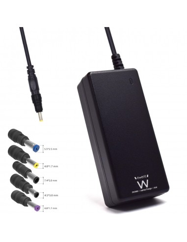 CARGADOR PORTATIL EWENT 65W COMPATIBLE HP 5 CONECTORES