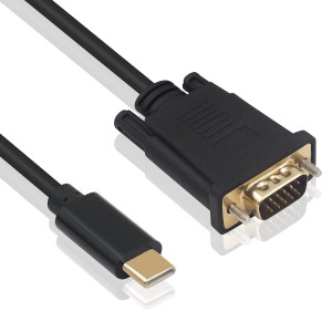 CABLE CONVERTIDOR EWENT USB-C A VGA MACHO 1080p 60Hz 1,8M