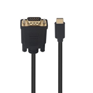 CABLE CONVERTIDOR EWENT USB-C A VGA MACHO 1080p 60Hz 1,8M 2