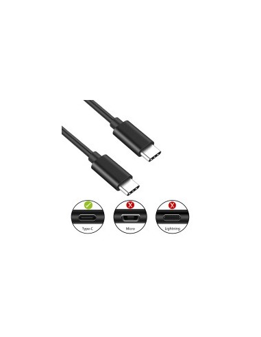 CABLE ALARGADOR USB 2.0 EWENT USB-C MACHO USB-C MACHO 1,8m NEGRO
