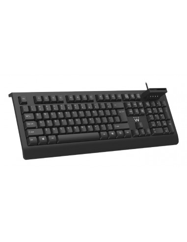 TECLADO EWENT CON LECTOR DNI QWERTY ES