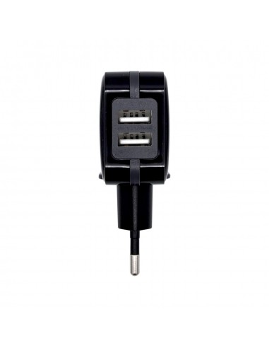 CARGADOR USB 17W AISENS 5V 3.4A 2xUSB CON CONTROL AI NEGRO