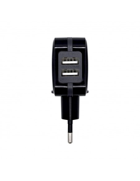 CARGADOR USB 17W AISENS 5V 3.4A 2xUSB CON CONTROL AI NEGRO