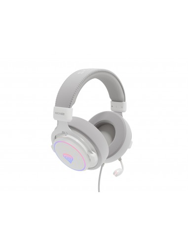 AURICULARES GAMING GENESIS 7.1 USB NEON 764 RGB BLANCO