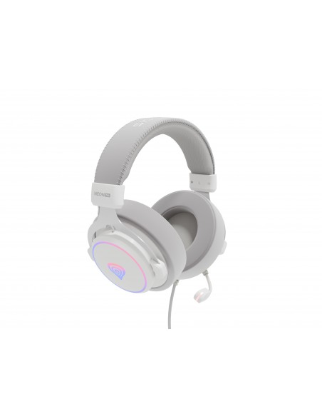 AURICULARES GAMING GENESIS 7.1 USB NEON 764 RGB BLANCO