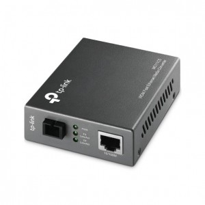 CONVERTIDOR TP-LINK RJ45 10 100 A FIBRA MONOMODO SC