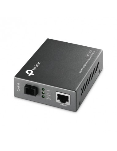 CONVERTIDOR TP-LINK RJ45 10 100 A FIBRA MONOMODO SC