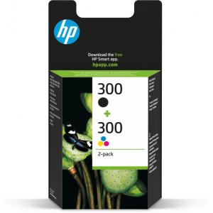 TINTA HP 300 PACK NEGRO Y...