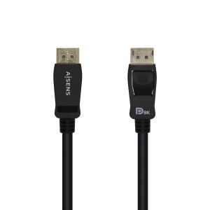 CABLE AISENS DISPLAYPORT CERTIFICADO V1.4 8K60HZ M M 2.0M NEGRO