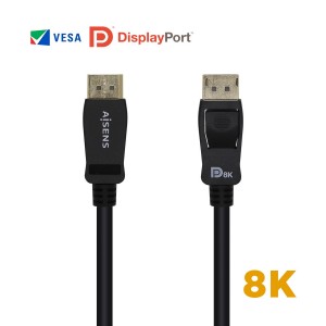 CABLE AISENS DISPLAYPORT CERTIFICADO V1.4 8K60HZ M M 2.0M NEGRO 2