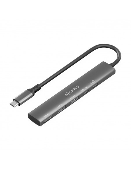 USB-C DOCK AISENS 5 EN 1 USB-C A 1XHDMI 2XUSB-A 1XUSB-C 1XPD 15CM