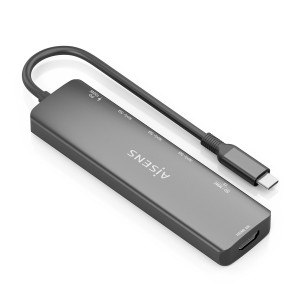 USB-C DOCK AISENS 7 EN 1 USB-C A HDMI 3XUSB-A USB-C PD 100W SD MICRO SD 2