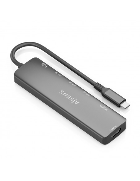 USB-C DOCK AISENS 7 EN 1 USB-C A HDMI 3XUSB-A USB-C PD 100W SD MICRO SD