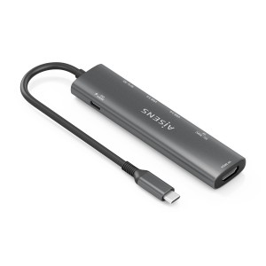 USB-C DOCK AISENS 7 EN 1 USB-C A HDMI 2XUSB-A USB-A PD 100W SD MICRO SD 2
