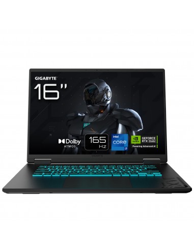 PORTATIL GIGABYTE A16 CWHI3ES864SD I7-13620H  RTX5070 32GB 1TB 16" WUXGA FreeDOS