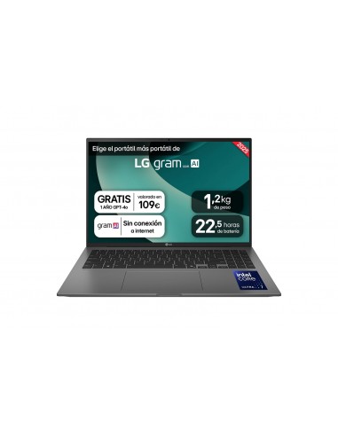 PORTATIL LG GRAM U7-255H 16GB 1TB 16" WQXGA FreeDOS
