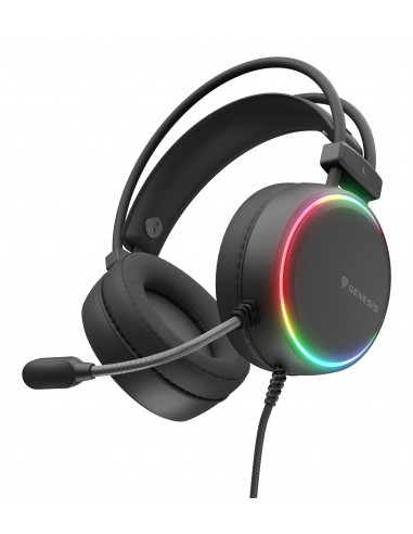 AURICULARES GAMING GENESIS NEON 613 G2 2.0 RGB NEGRO