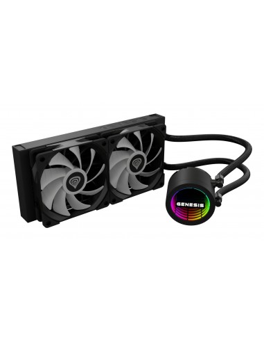 VENTILADOR GENESIS REFRIGERACION LIQUIDA HYDRIA 240 ARGB 120MM + PASTA TERMICA