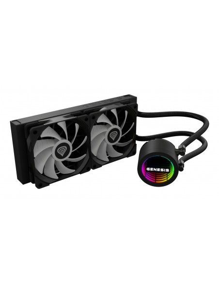 VENTILADOR GENESIS REFRIGERACION LIQUIDA HYDRIA 240 ARGB 120MM + PASTA TERMICA