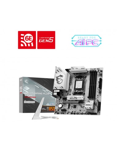 PLACA BASE MSI B850M GAMING PLUS WIFI 6E PCI-E x16 Gen5, M.2 Gen5