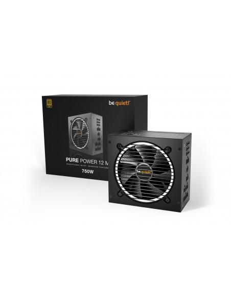 FUENTE ALIMENTACION BEQUIET PURE POWER 12M 750W ATX 80+ GOLD