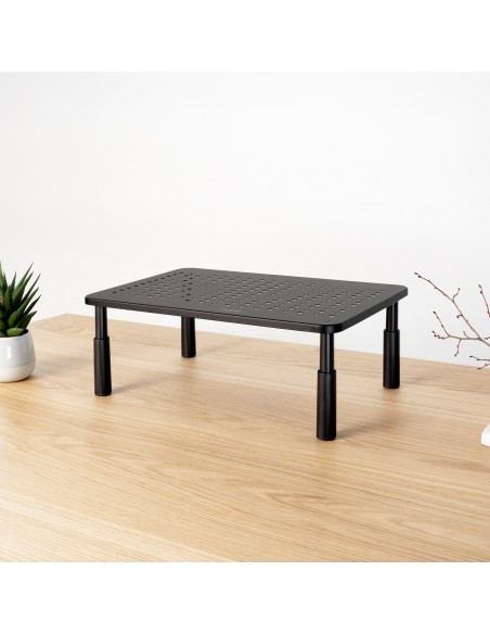 SOPORTE ELEVADOR PARA MONITORES NEGRO