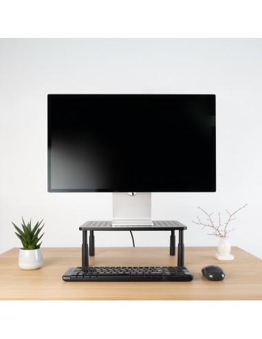 SOPORTE ELEVADOR PARA MONITORES NEGRO