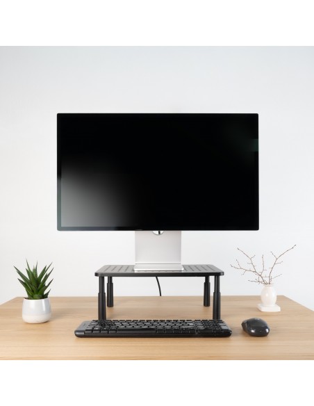 SOPORTE ELEVADOR PARA MONITORES NEGRO