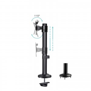 SOPORTE MESA TOOQ PANTALLAS GIRA INCLI 17-32 NEGRO 2