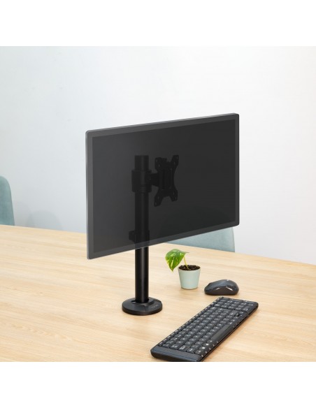 SOPORTE MESA TOOQ PANTALLAS GIRA INCLI 17-32 NEGRO