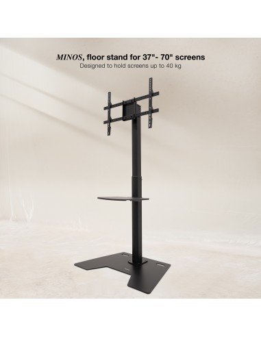 SOPORTE SUELO TOOQ "MINOS" 37-70" ROTACION 90Â°