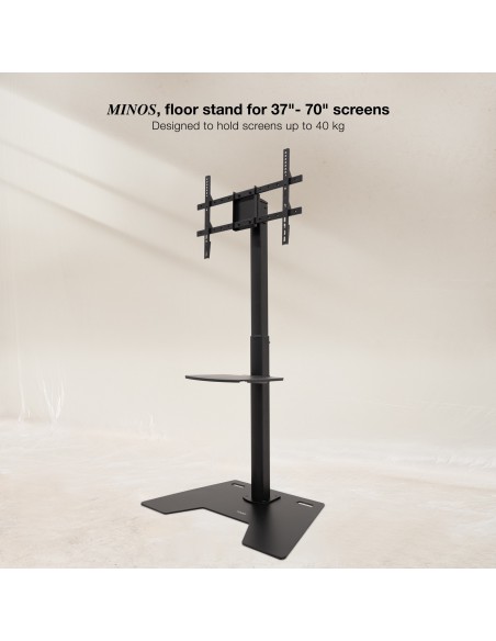 SOPORTE SUELO TOOQ "MINOS" 37-70" ROTACION 90Â°