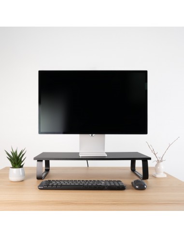 SOPORTE ELEVADOR TOOQ MADERA PARA MONITORES NEGRO