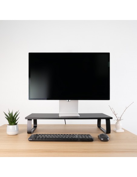 SOPORTE ELEVADOR TOOQ MADERA PARA MONITORES NEGRO