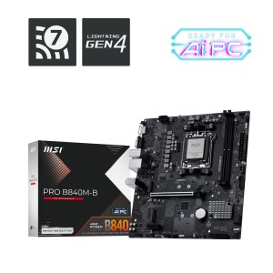 PLACA BASE MSI PRO B840M-B PCI-E 16x Gen4, M.2 Gen4