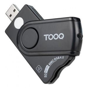 LECTOR TARJETAS TOOQ DNIE SIM SD TF USB-A NEGRO