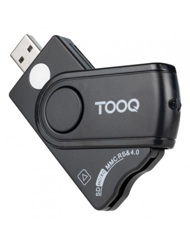 LECTOR TARJETAS TOOQ DNIE SIM SD TF USB-A NEGRO