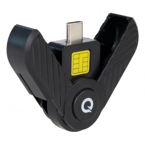 LECTOR TARJETAS TOOQ DNIE USB-C 2.0 NEGRO 2