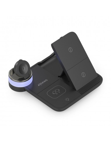 CARGADOR AISENS INALAMBRICO USB-C 4 EN 1 15W MOVIL APPLE WATCH AURICULARES