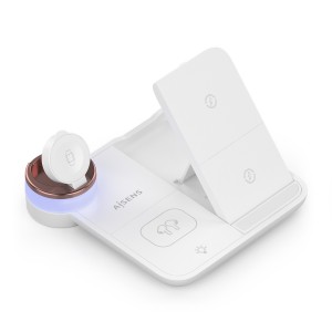 CARGADOR AISENS INALAMBRICO USB-C 4 EN 1 15W MOVIL APPLE WATCH AURICULARES 2