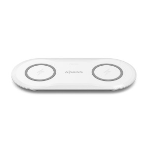 CARGADOR AISENS INALAMBRICO USB-C 15W 2 EN 1 MOVIL AURICULARES BLANCO 2