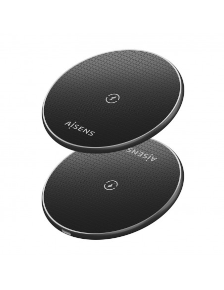 CARGADOR AISENS INALAMBRICO USB-C 15W PARA MOVIL NEGRO