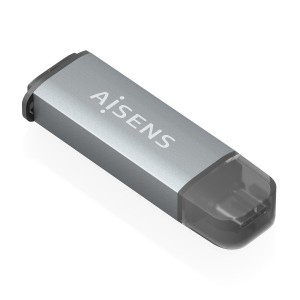 LECTOR TARJETAS AISENS SD MICRO SD MMC RS-MMC MMC MICRO USBC GRIS 2